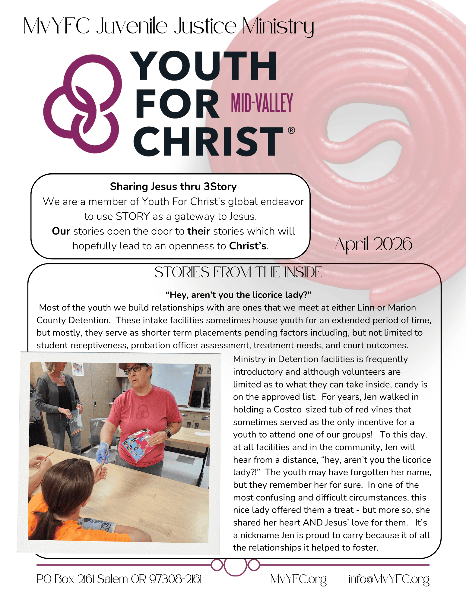 Youth for Christ horizontal logo Mid Valley Chapter