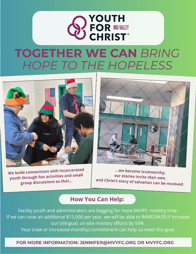 Youth for Christ horizontal logo Mid Valley Chapter
