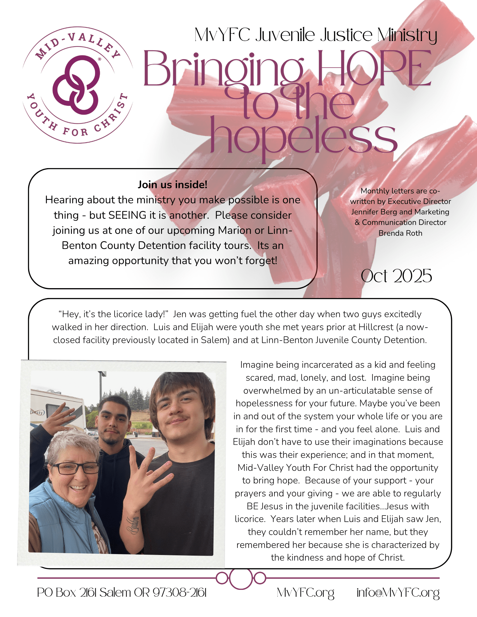 Youth for Christ horizontal logo Mid Valley Chapter