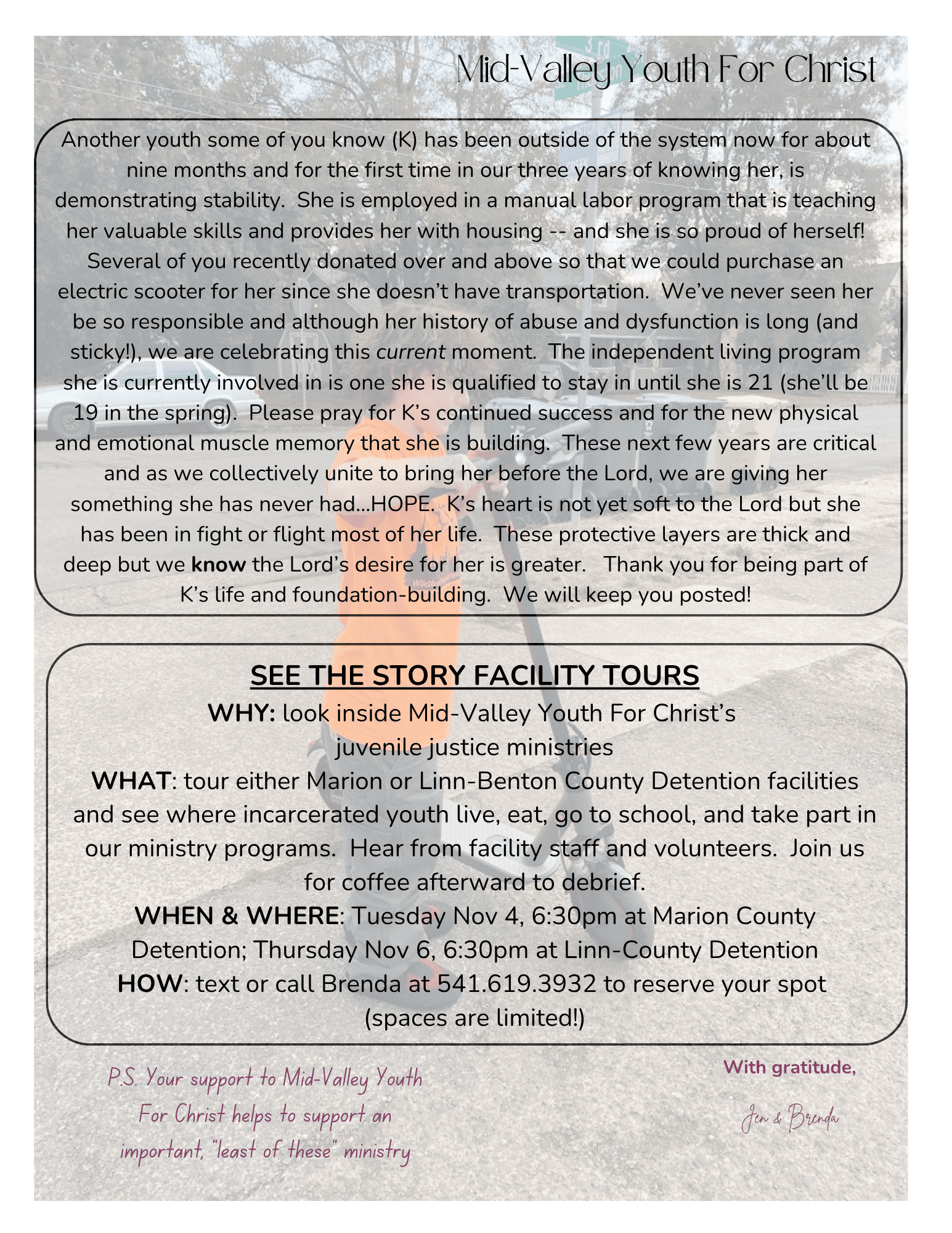 Youth for Christ horizontal logo Mid Valley Chapter