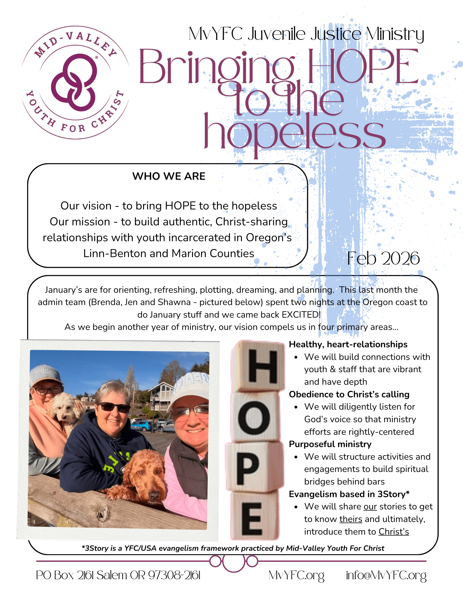 Youth for Christ horizontal logo Mid Valley Chapter